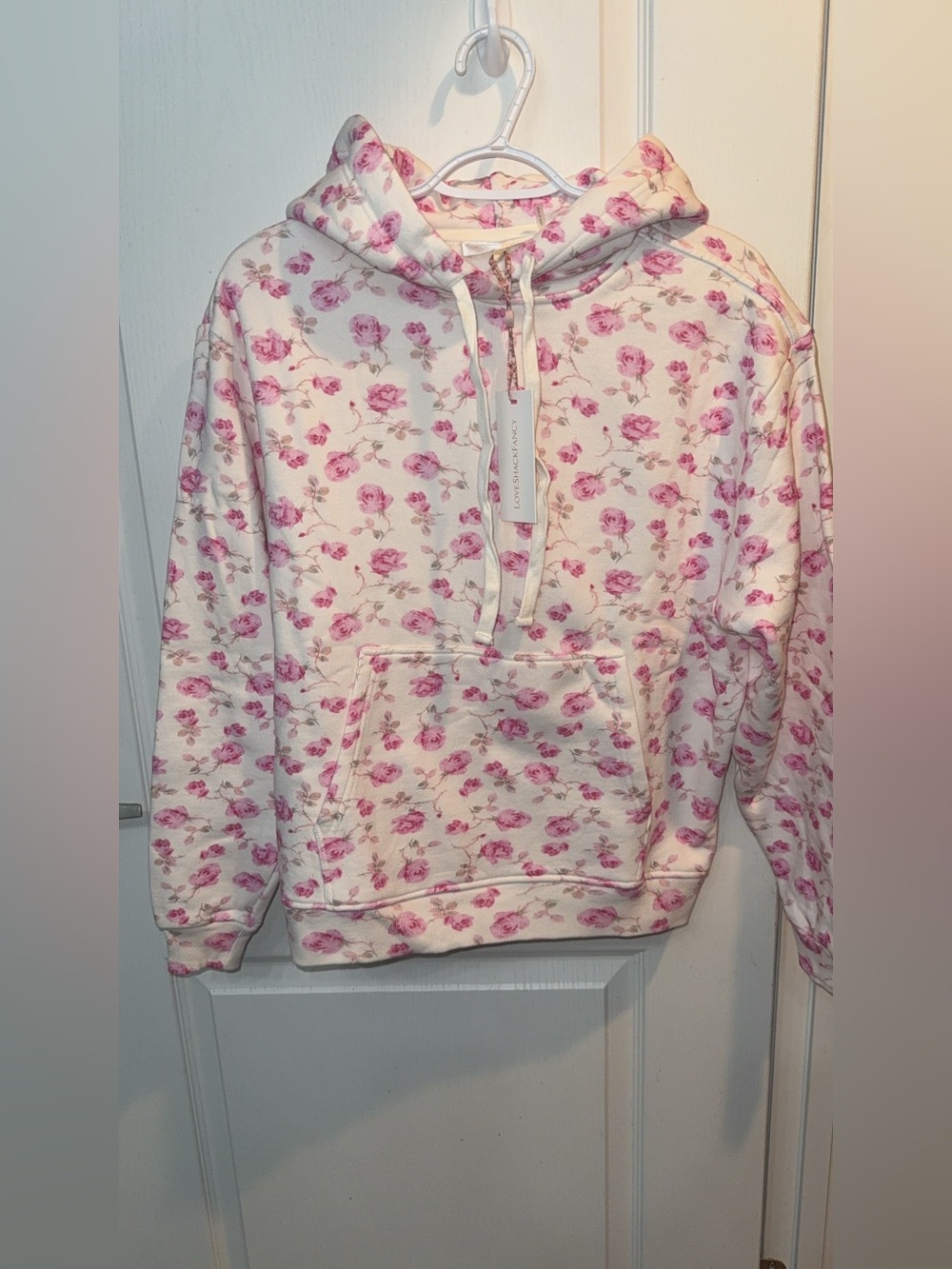 LoveShackFancy Nacova Hoodie Sterling Dusk BNWT! XS